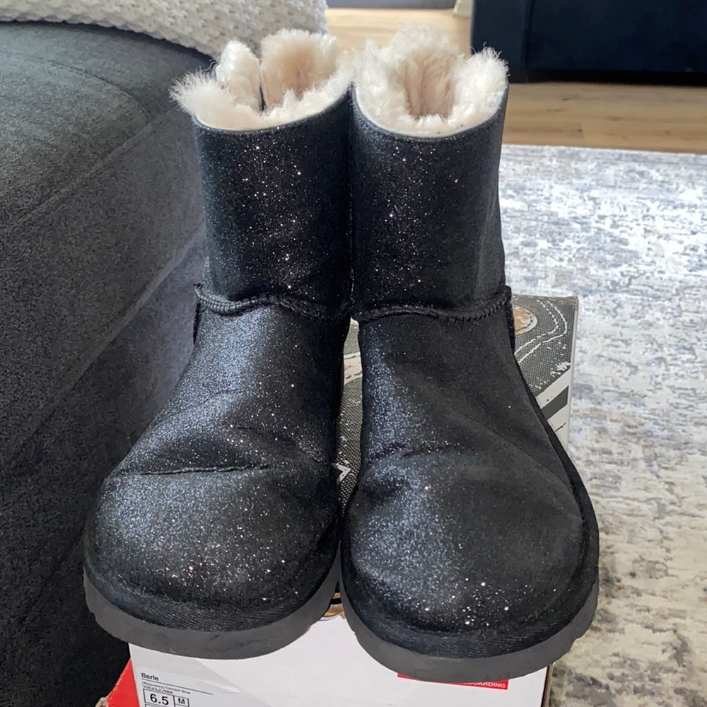 Black Glitter ugg boots